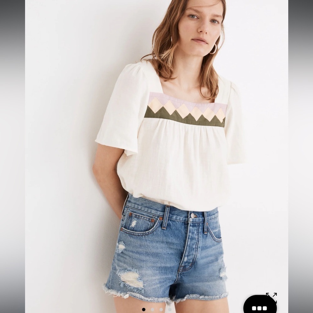 Madewell Relaxed Denim Shorts in Homecrest Wash: Ripped Edition 26 10 - Picture 2 of 6